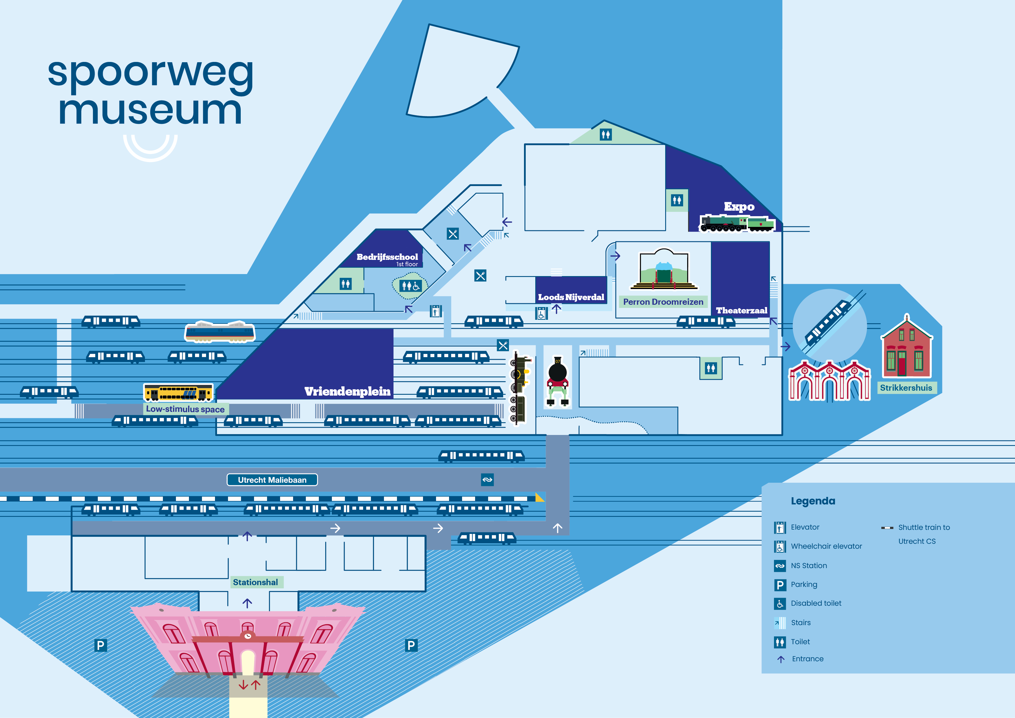 Map of the Spoorwegmuseum