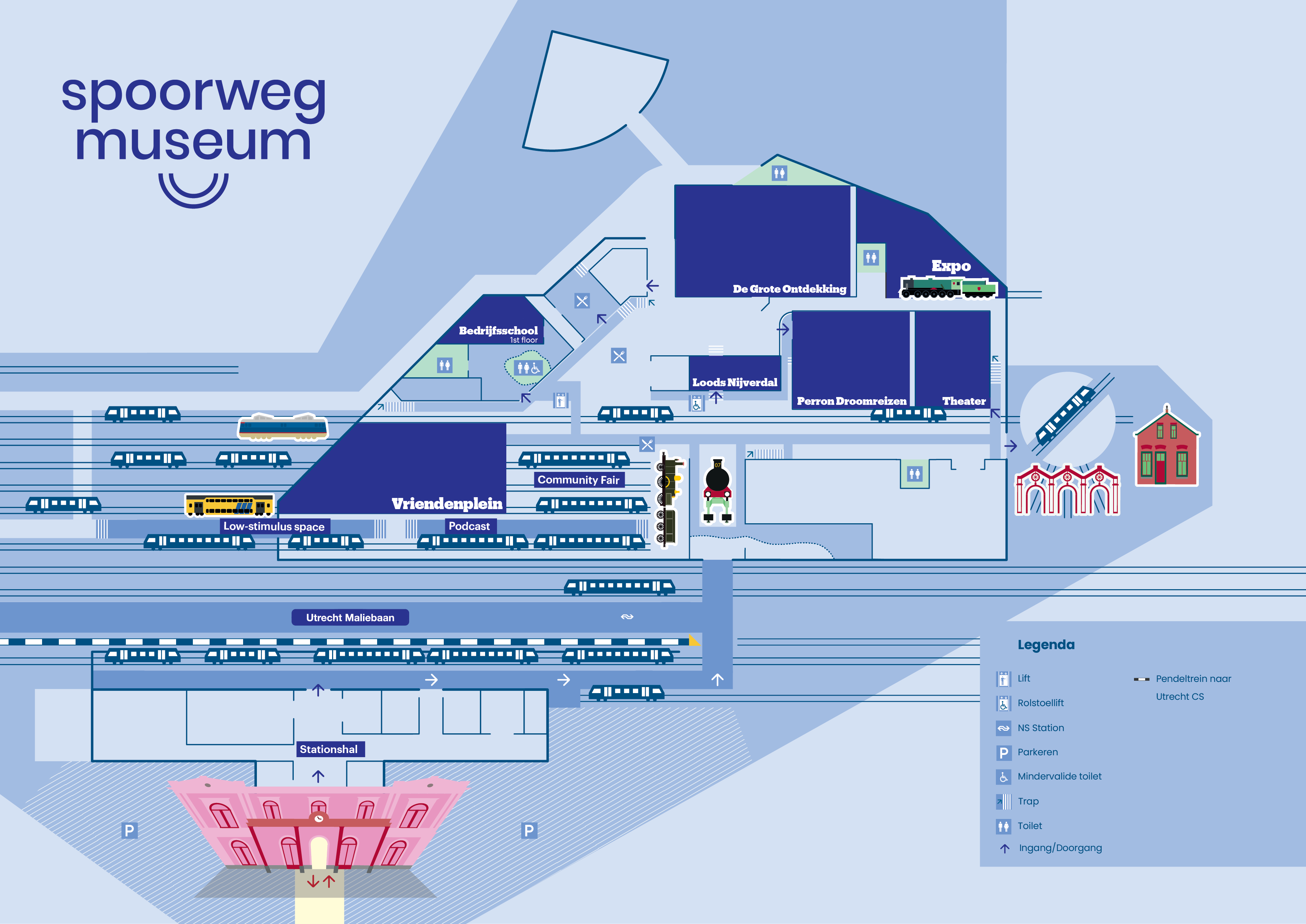 Map of the Spoorwegmuseum